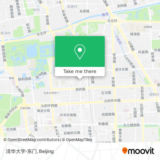 清华大学-东门 map