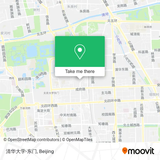 清华大学-东门 map