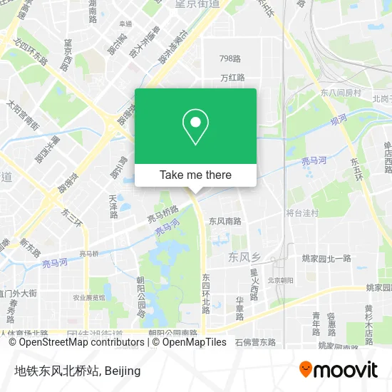 地铁东风北桥站 map