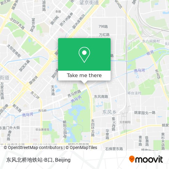 东风北桥地铁站-B口 map