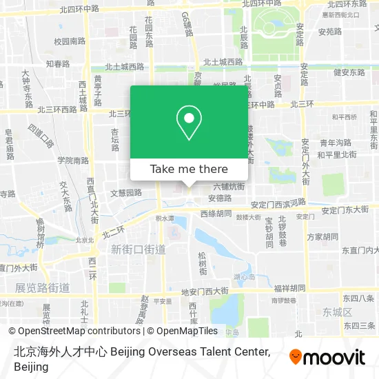 北京海外人才中心 Beijing Overseas Talent Center map