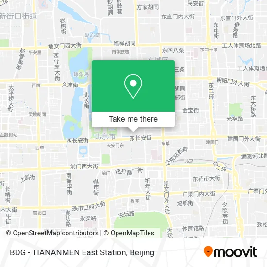 BDG - TIANANMEN East Station map