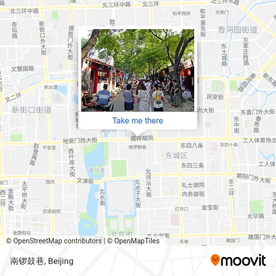 南锣鼓巷 map