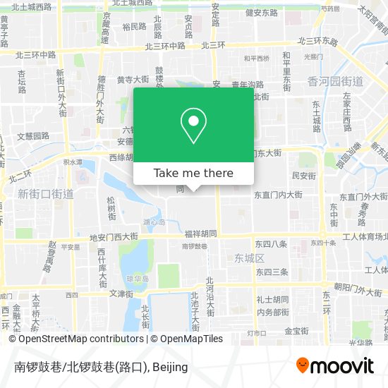 南锣鼓巷/北锣鼓巷(路口) map