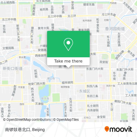 南锣鼓巷北口 map