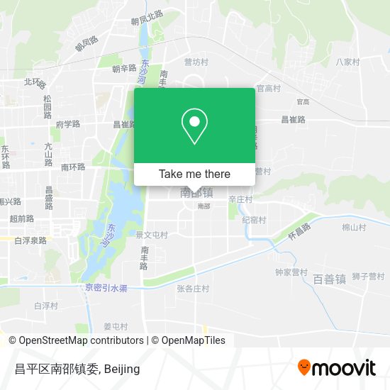 昌平区南邵镇委 map
