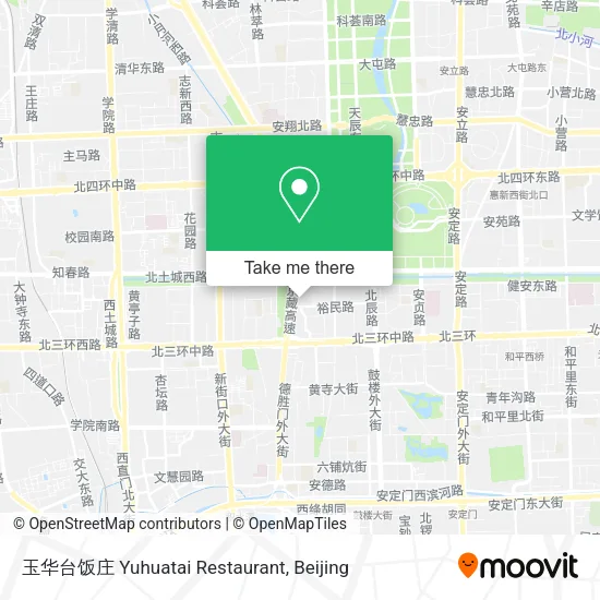 玉华台饭庄 Yuhuatai Restaurant map