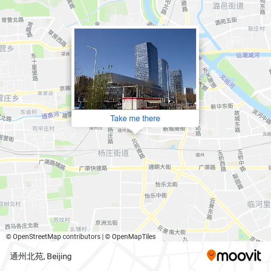 通州北苑 map