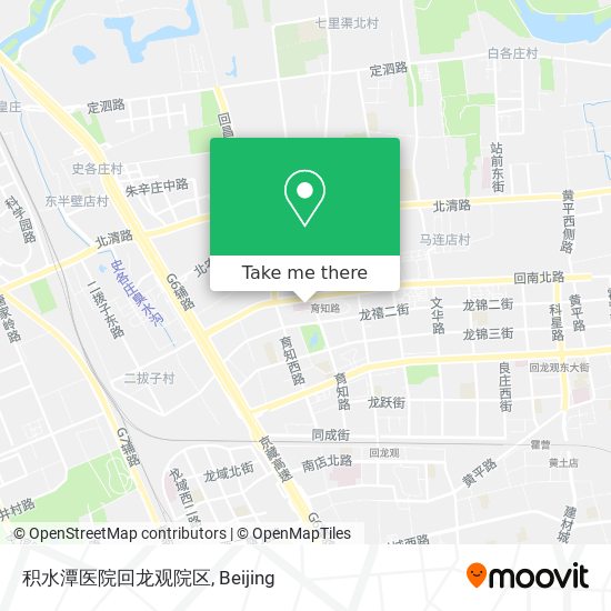 积水潭医院回龙观院区 map
