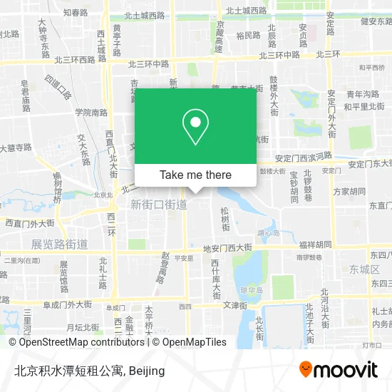 北京积水潭短租公寓 map
