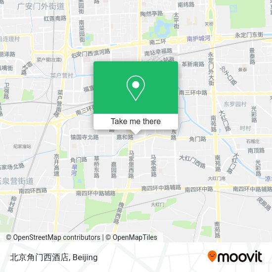 北京角门西酒店 map