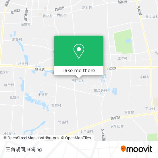 三角胡同 map