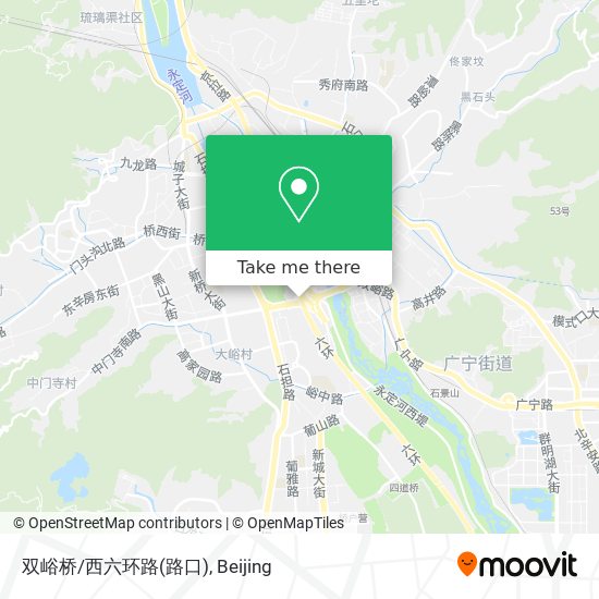 双峪桥/西六环路(路口) map