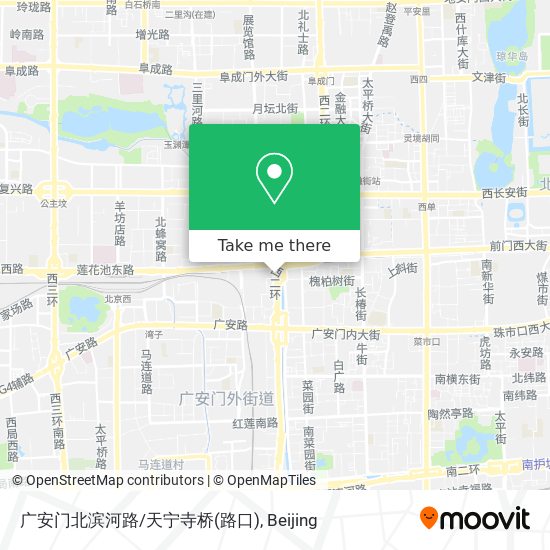 广安门北滨河路/天宁寺桥(路口) map