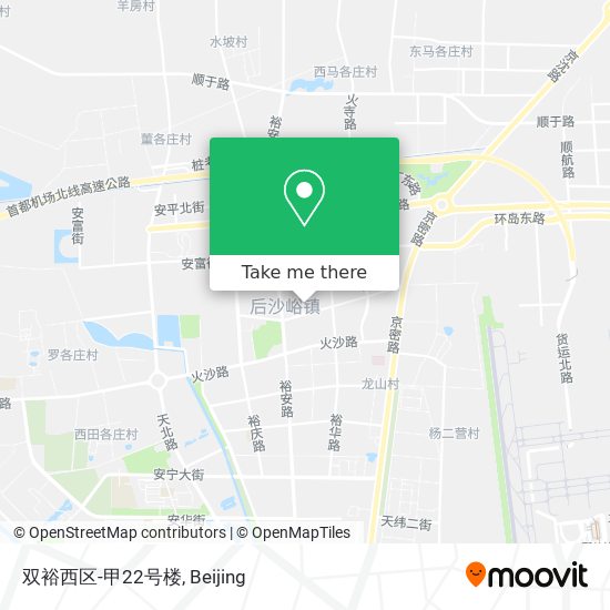 双裕西区-甲22号楼 map