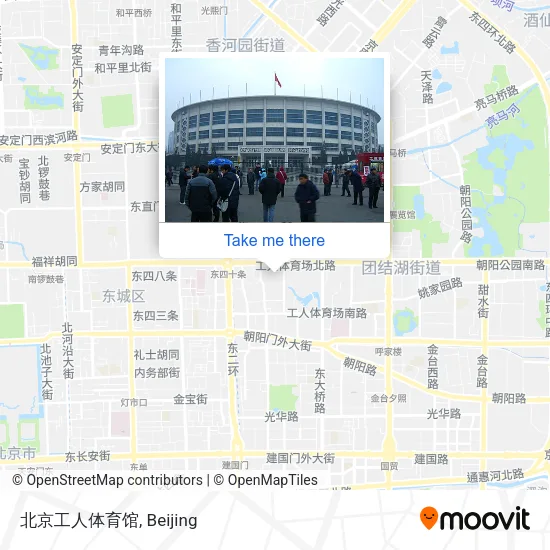 北京工人体育馆 map
