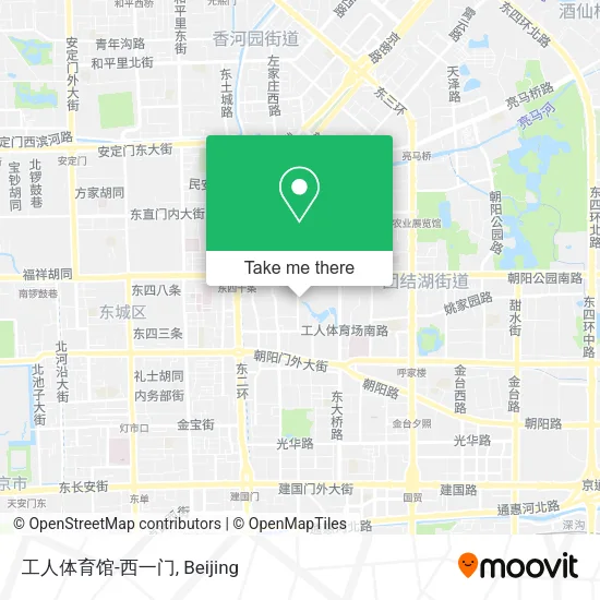 工人体育馆-西一门 map