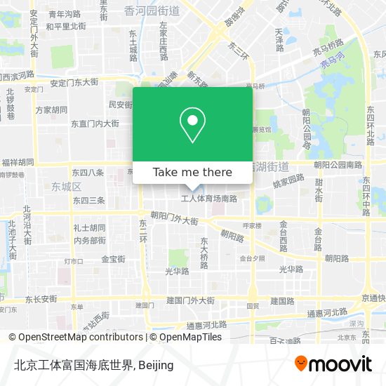 北京工体富国海底世界 map