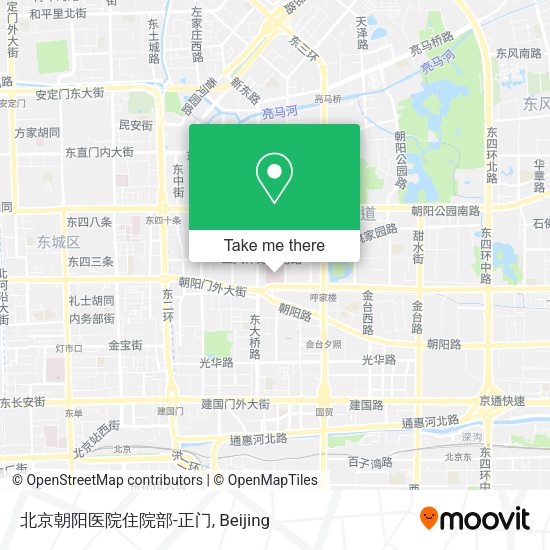 北京朝阳医院住院部-正门 map