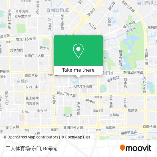 工人体育场-东门 map
