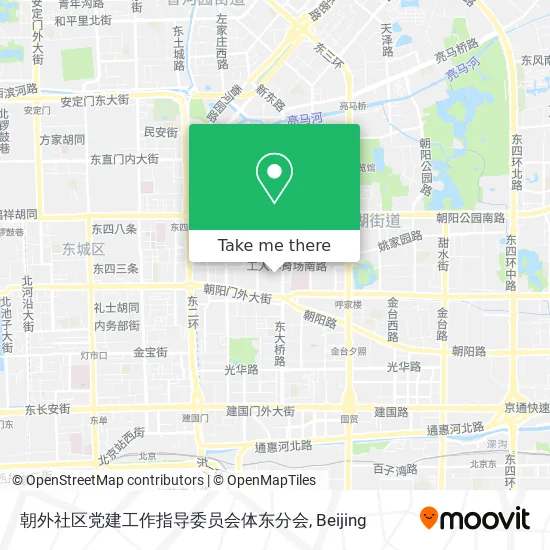 朝外社区党建工作指导委员会体东分会 map