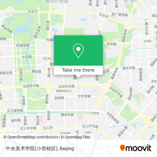 中央美术学院(小营校区) map