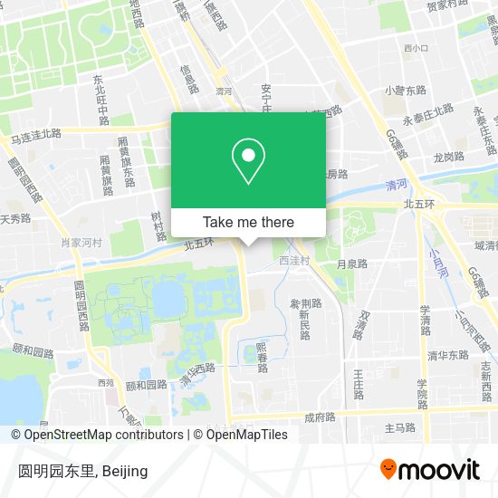 圆明园东里 map