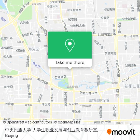 中央民族大学-大学生职业发展与创业教育教研室 map