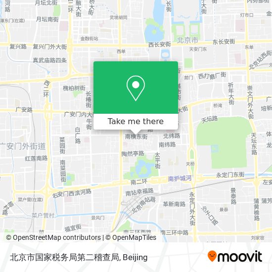 北京市国家税务局第二稽查局 map