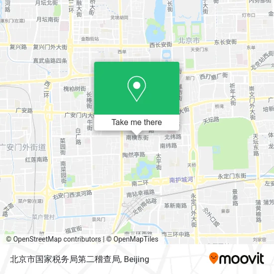北京市国家税务局第二稽查局 map