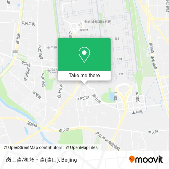 岗山路/机场南路(路口) map