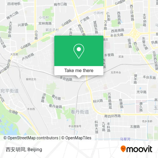 西安胡同 map