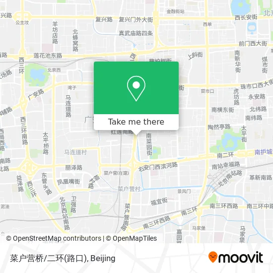 菜户营桥/二环(路口) map