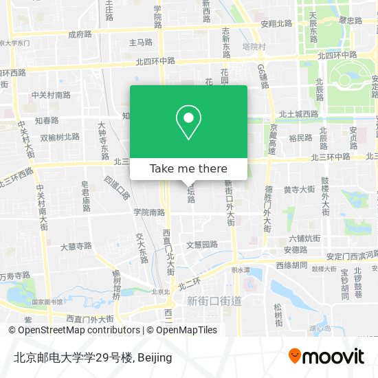 北京邮电大学学29号楼 map