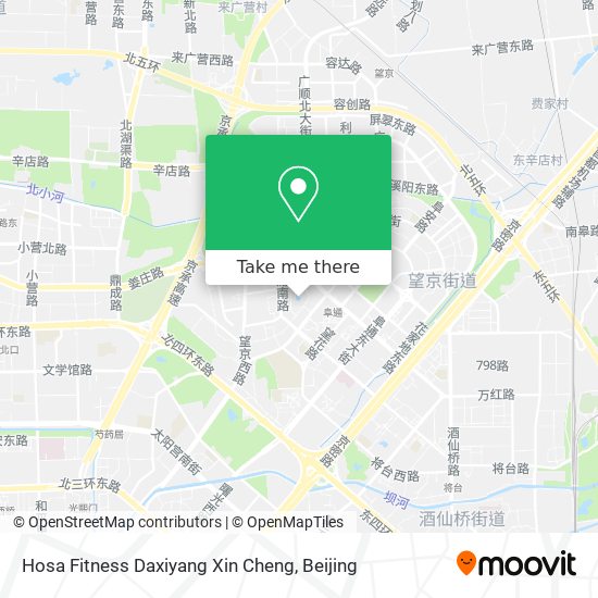 Hosa Fitness Daxiyang Xin Cheng map