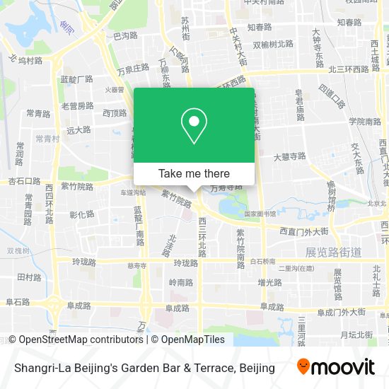 Shangri-La Beijing's Garden Bar & Terrace map