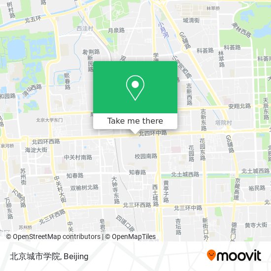 北京城市学院 map
