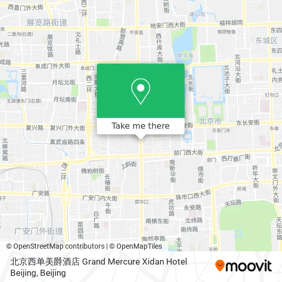 北京西单美爵酒店 Grand Mercure Xidan Hotel Beijing map