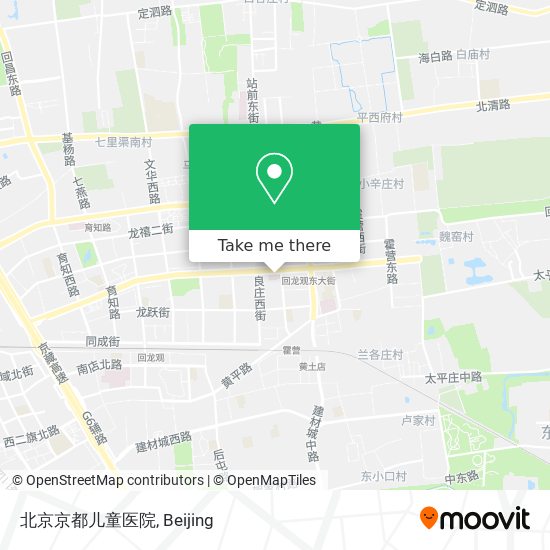 北京京都儿童医院 map