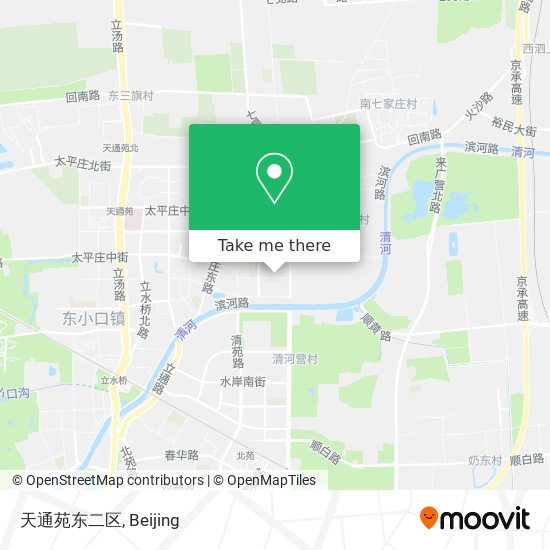 天通苑东二区 map
