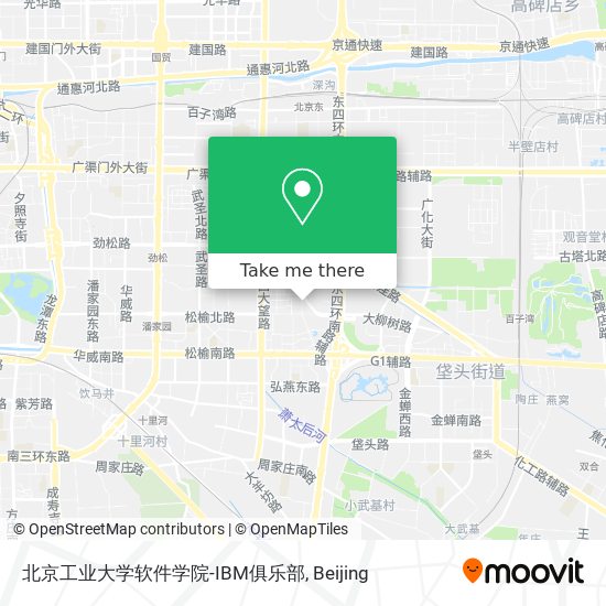 北京工业大学软件学院-IBM俱乐部 map