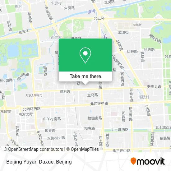 Beijing Yuyan Daxue map