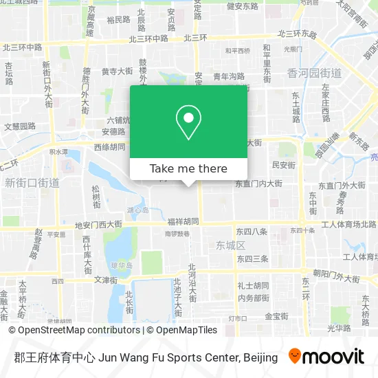 郡王府体育中心 Jun Wang Fu Sports Center map
