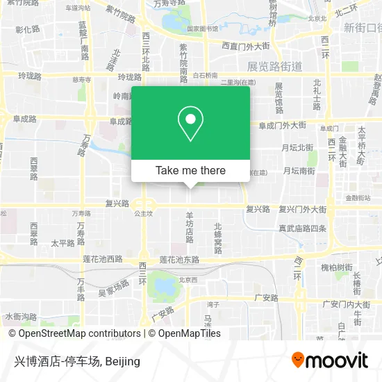 兴博酒店-停车场 map