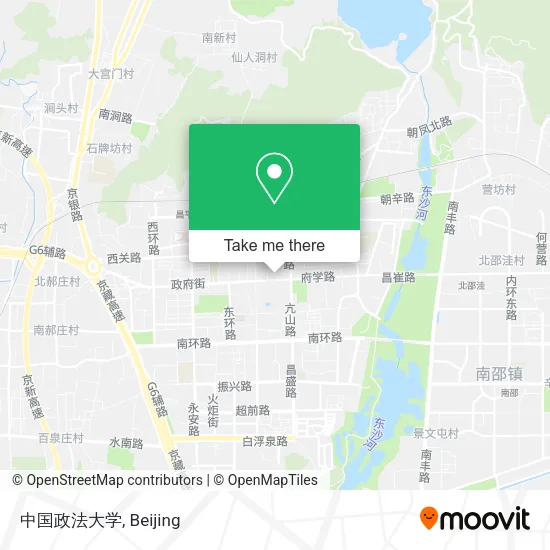 中国政法大学 map