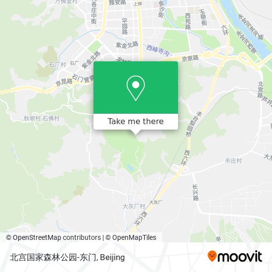 北宫国家森林公园-东门 map