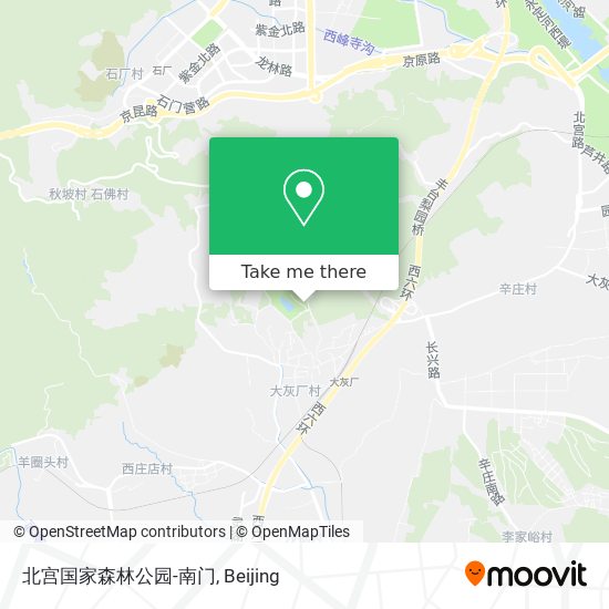 北宫国家森林公园-南门 map