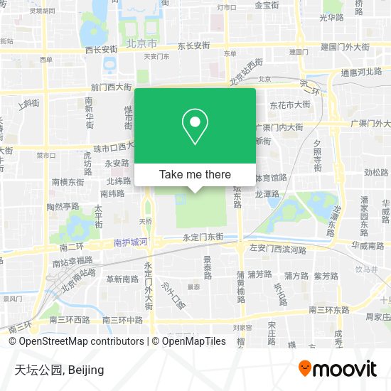 天坛公园 map