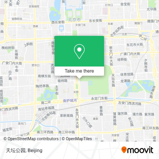天坛公园 map