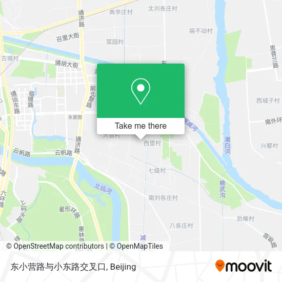 东小营路与小东路交叉口 map